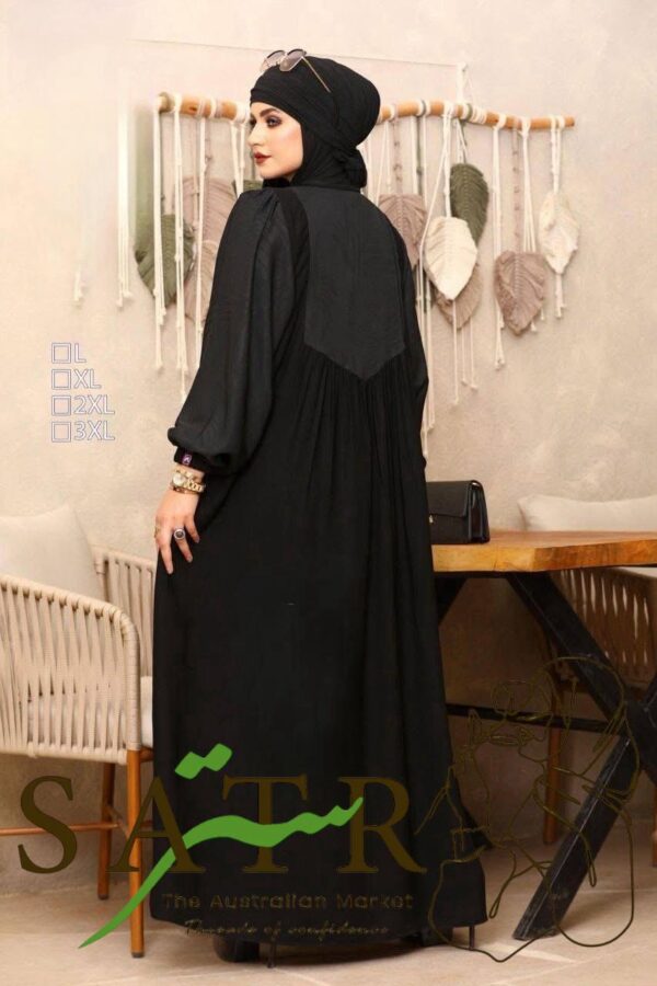 Basic Black Abaya - Image 3
